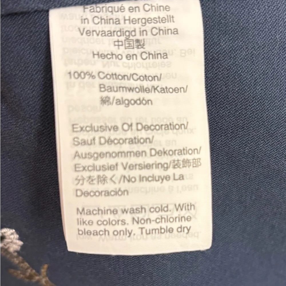 Madewell XXS Navy Embroidered Utility Jacket Cotton Floral Military Style - Picture 9 of 14